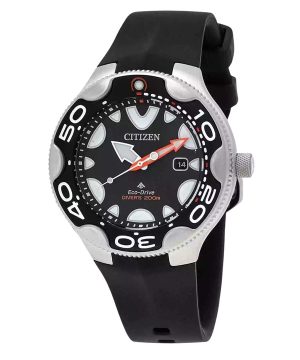 Citizen Promaster sukelluspolyuretaanihihna musta kellotaulu Eco-Drive BN0230-04E 200M miesten kello