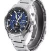 Citizen Tsuku-yomi Chronograph Moon Phase Super Titanium Blue Dial Eco-Drive BY1010-81L 100M miesten kello