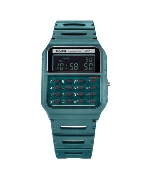 Casio POP Vintage -laskin Digitaalinen vihreä biopohjainen hartsihihna kvartsi CA-53WB-3B Unisex kello