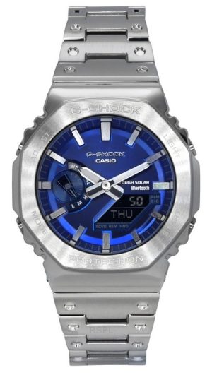 Casio G-Shock analoginen digitaalinen täysmetallinen älypuhelinlinkki sininen kellotaulu Solar GM-B2100AD-2A 200M miesten kello