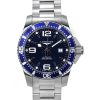 Longines Hydroconquest ruostumaton teräs Sunray Blue kellotaulu automaattinen sukeltaja L3.781.4.96.6 300M miesten kello