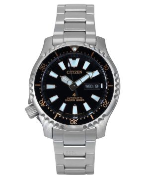 Citizen Promaster Marine Limited Edition musta kellotaulu automaattinen sukeltaja NY0160-66E 200M miesten kello lisähihnalla