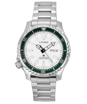 Citizen Promaster Marine Limited Edition White Dial automaattinen sukeltaja NY0168-64A 200M miesten kello lisähihnalla