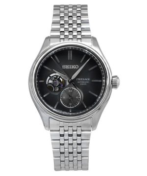 Seiko Presage Classic Sumi-iro ruostumattomasta teräksestä valmistettu musta kellotaulu automaattinen SPB471J1 100M miesten kell