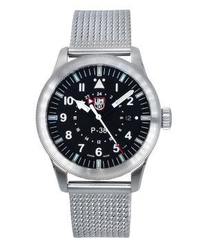 Luminox Air Pilot Lightning GMT ruostumaton teräs musta kellotaulu kvartsi XA.9522 100M miesten kello