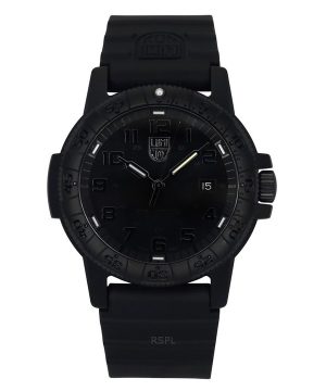 Luminox nahkaselkä merikilpikonna silikoniranneke musta kellotaulu kvartsi XS.0321.BO.L 100M miesten kello