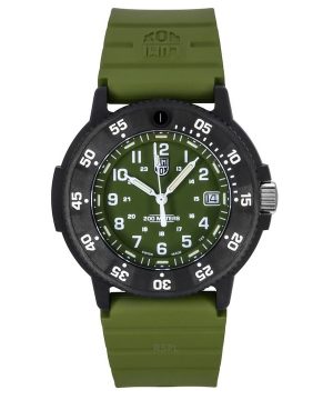 Luminox Alkuperäinen Navy Seal Kumihihna Vihreä Kellotaulu Quartz Diver&#39,s XS.3013.EVO.S 200M miesten kello