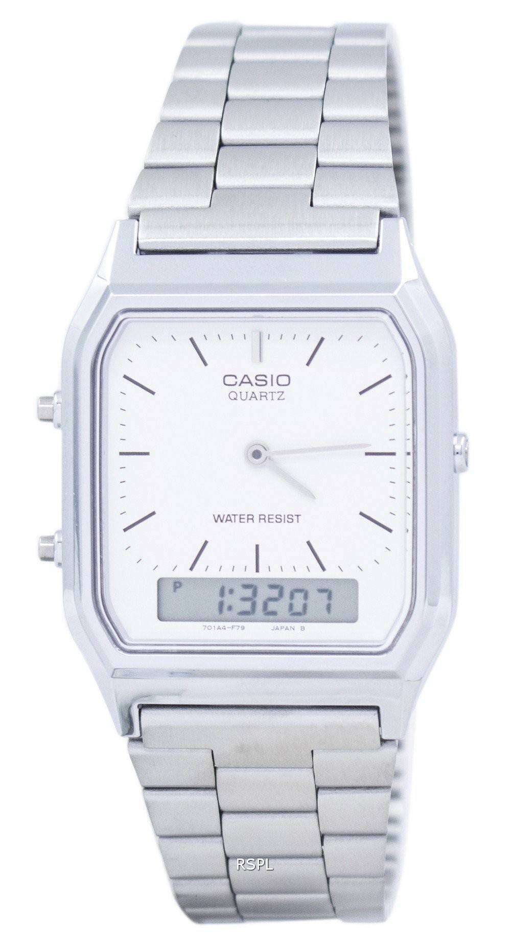 Casio Vintage Dual Time Alarm Quartz Analog Digital AQ-230A-7DMQ AQ230A-7DMQ Unisex kello