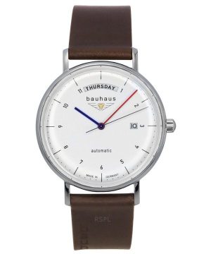 Bauhaus Classic nahkaranneke valkoinen kellotaulu 21621 miesten kello