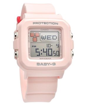 Casio Baby-G Plus digitaalinen vaaleanpunainen hartsiranneke kvartsi BGD-10L-4 100M naisten kello lisärannekkeilla