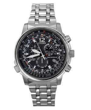 Citizen Promaster Sky Radio-ohjattu kronografi ruostumattomasta teräksestä musta kellotaulu Eco-Drive CB5860-86E 200M miesten ke