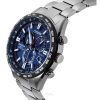 Citizen Radio-ohjattu kronografi Super Titanium Blue Dial Eco-Drive CB5945-85L 100M miesten kello