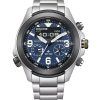 Citizen Promaster Land 35 vuotta Chronograph Blue Dial Eco-Drive JV1006-51L 200M miesten kello