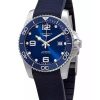 Longines Hydroconquest kumihihna Sunray Blue kellotaulu automaattinen sukeltaja L3.781.4.96.9 300M miesten kello