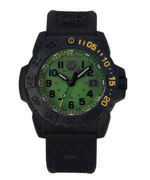 Luminox Navy SEAL Foundation -kumihihna vihreä kellotaulu Kvartsi Diver&#39,s XS.3517.NSF.SET 200M miesten kello lisähihnalla