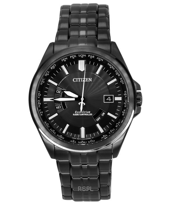 Citizen Collection Night Color Edition radio-ohjattu musta kellotaulu Eco-Drive CB0294-54E 100M miesten kello