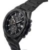 Casio Edifice Standard Analog Chronograph ruostumaton teräs musta kellotaulu kvartsi EFV-640DC-1AV 100M miesten kello