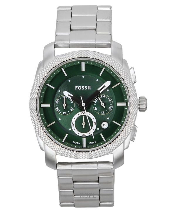 Fossil Machine Chronograph ruostumaton teräs vihreä kellotaulu kvartsi FS6079 miesten kello